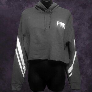 VS PINK Grey Cropped Hoodie